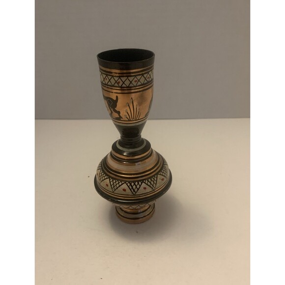 Hand Made in Greece beautiful 5” tall" vase! - Picture 4 of 9